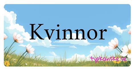 kvinnor korsord|l KVINNOR